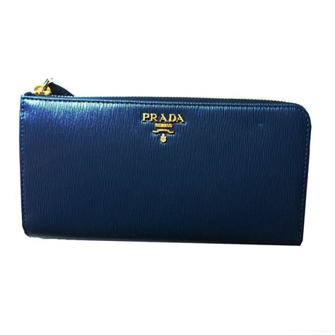 prada vitello quarter zip wallet navy|Prada Navy Blue Micro Grain Vitello Leather Zip Coin .